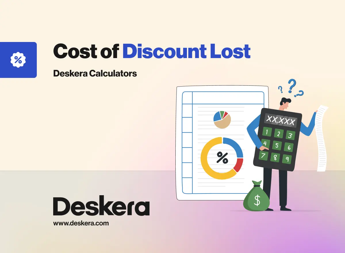 Cost of discount lost deskera calculators