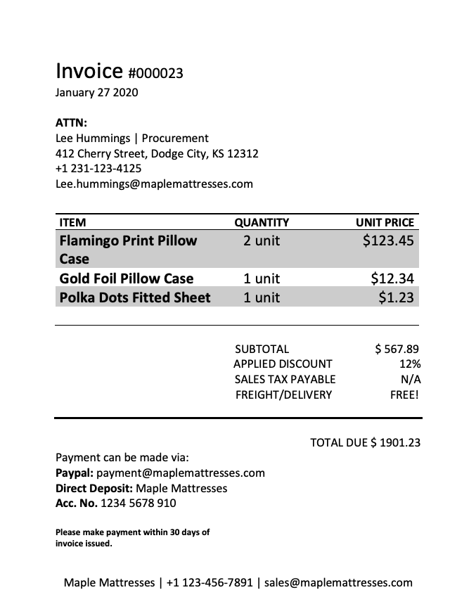What Is An Invoice Free Invoice Templates