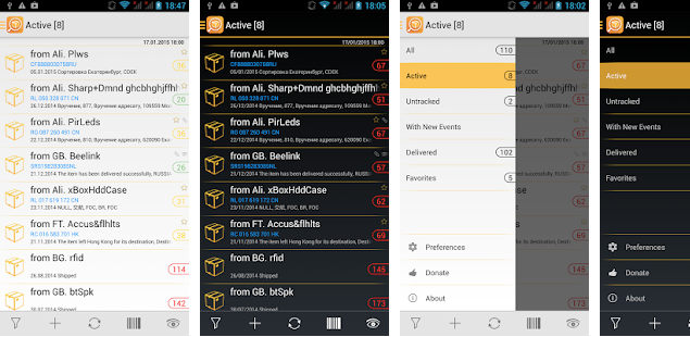 TrackChecker Mobile Android app