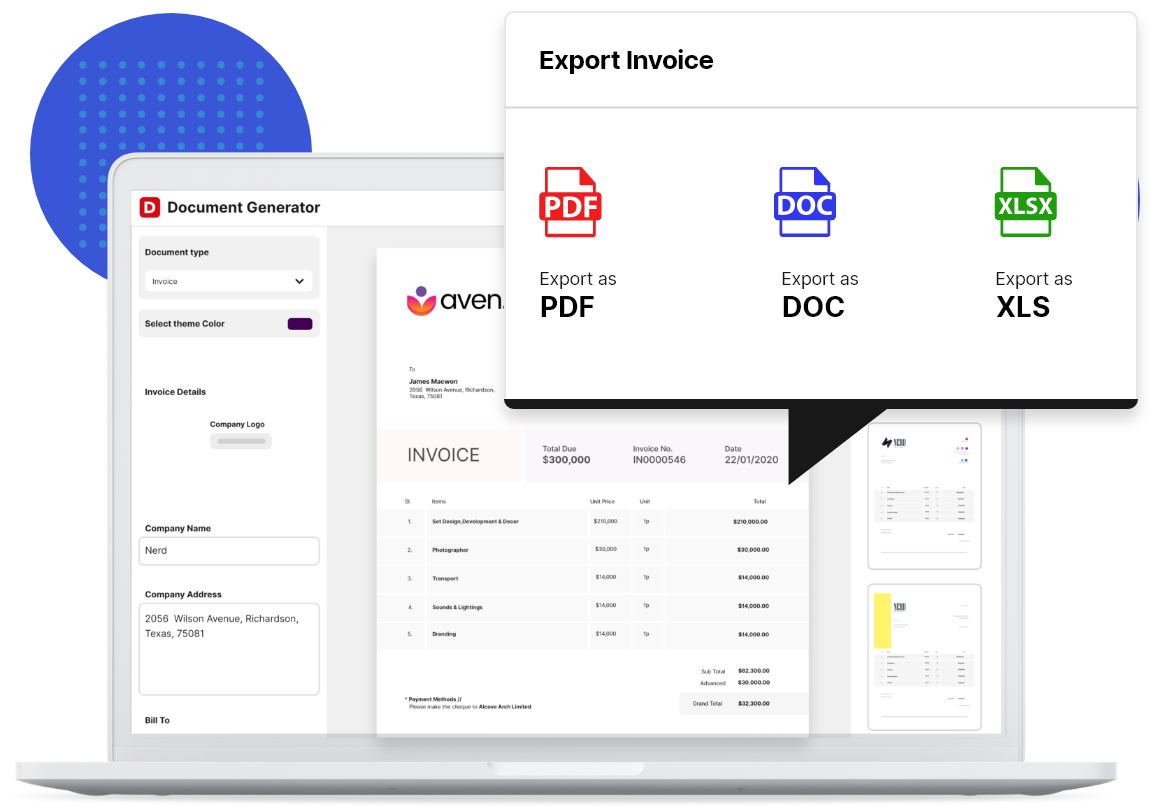 Deskera Document Generator