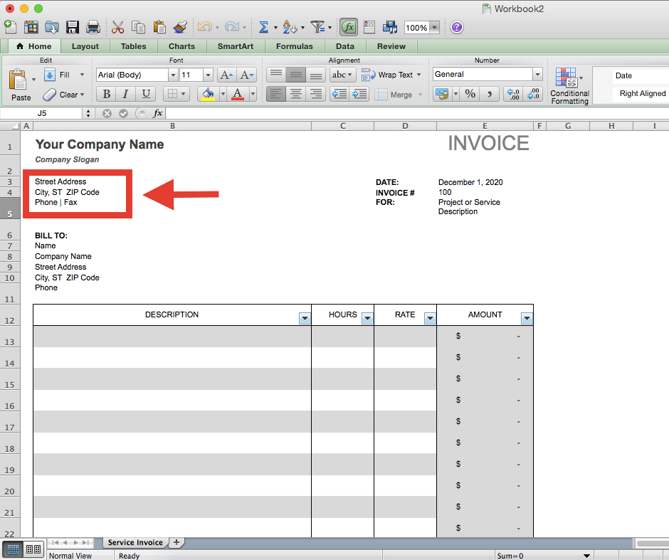 Unit Price Sales Invoice / Receipt Template 2023, Microsoft Excel, Easy  To Use