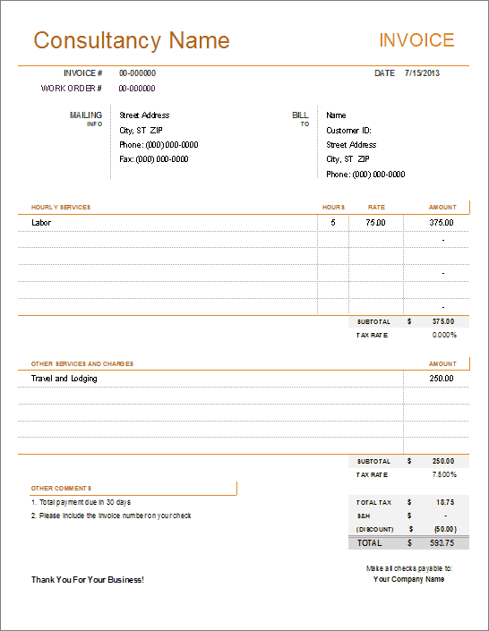 How to Create an Invoice In Excel Full Guide with Examples