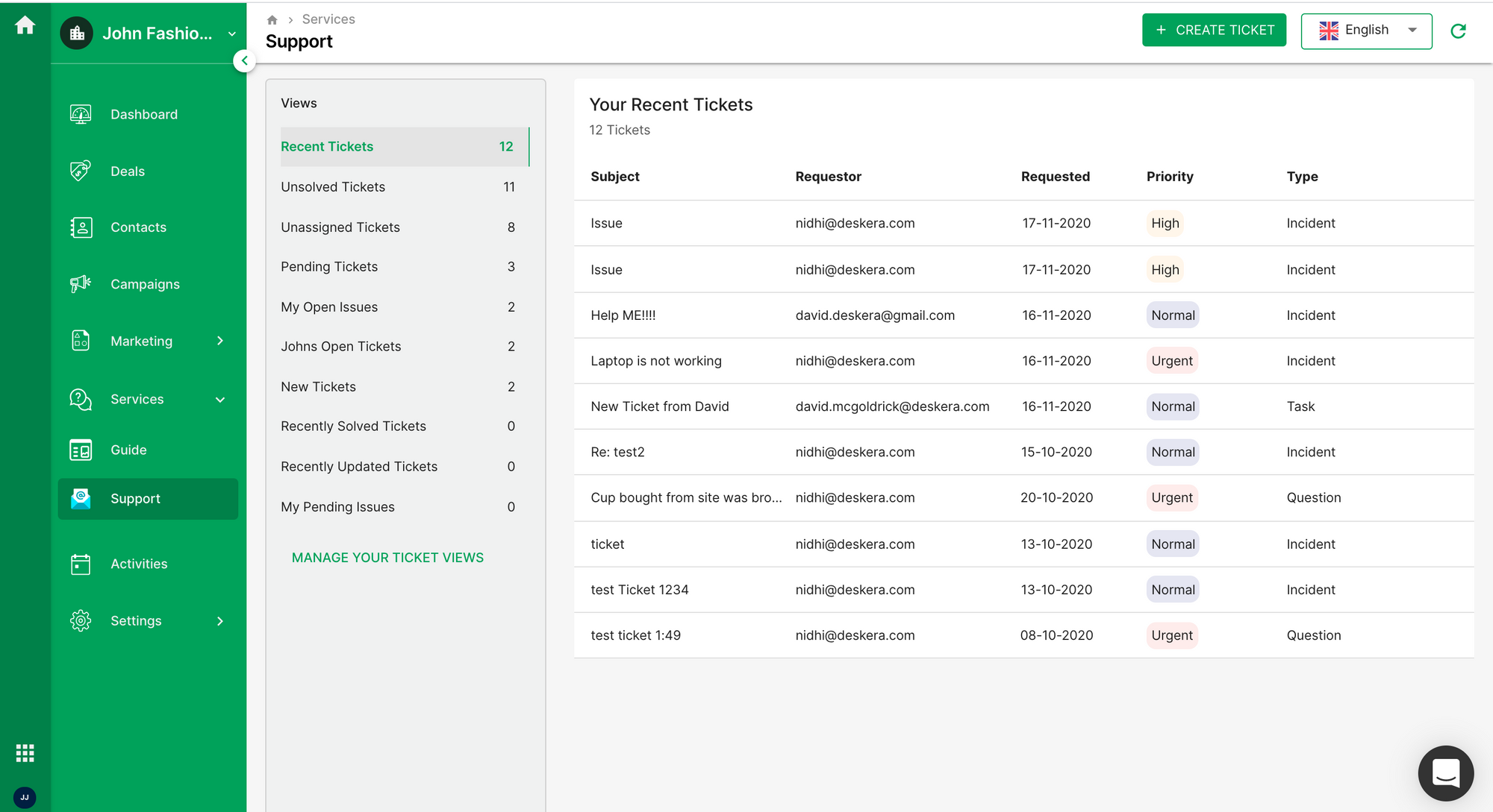 Deskera Ticketing