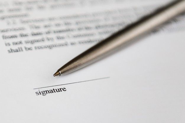 Include a Space for Signatures to Document Agreement