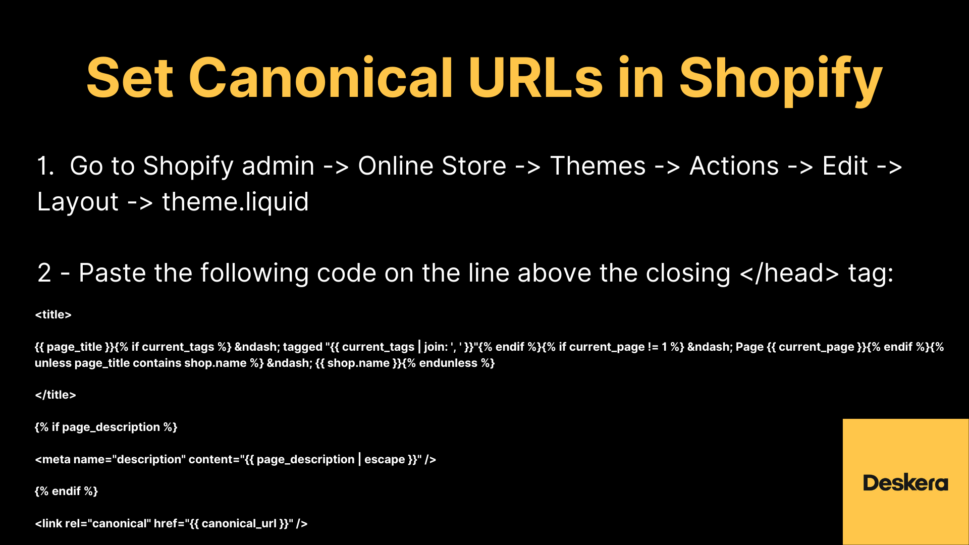 How to Set Canonical URLs in Shopify to Improve Sales of Your eCommerce Business?