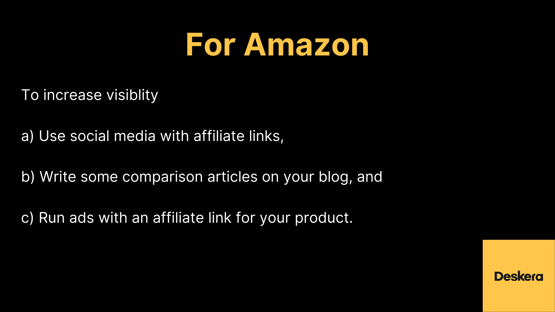 eCommerce Tip to Increase Visibility on Amazon and Improve Sales of Your Business