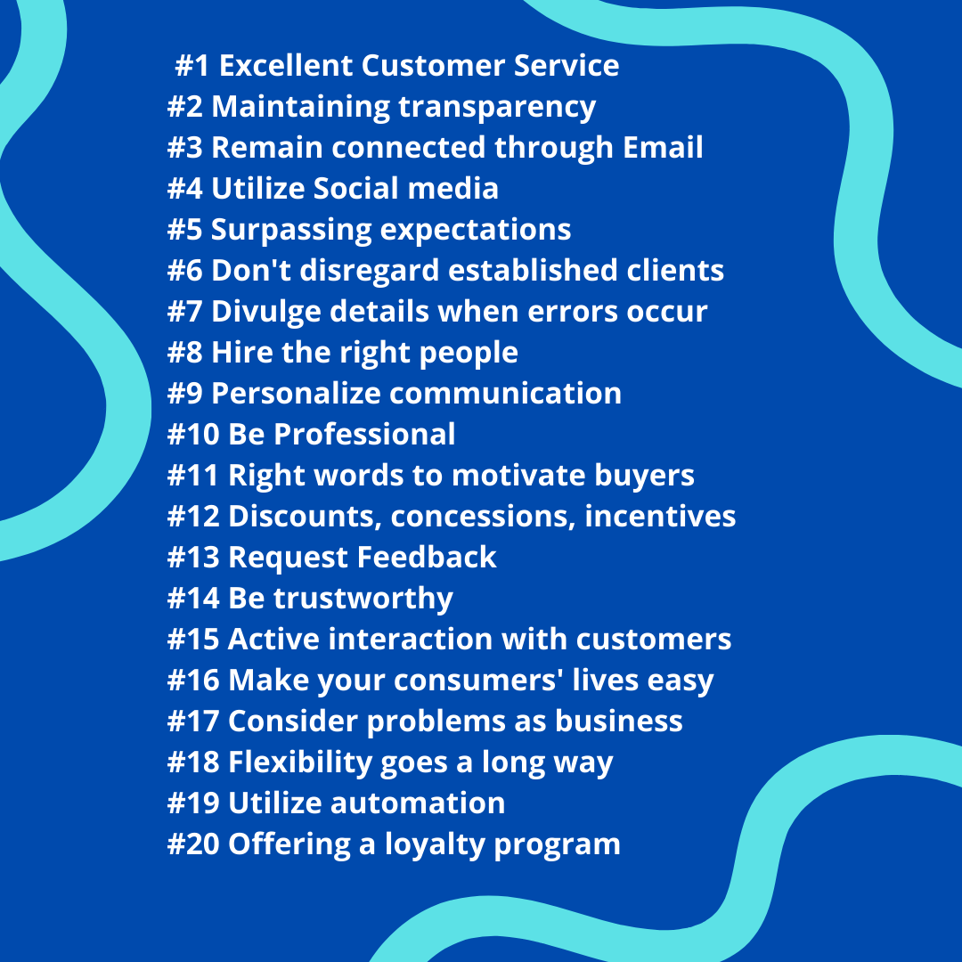 20 Ways to Gain Customer Loyalty