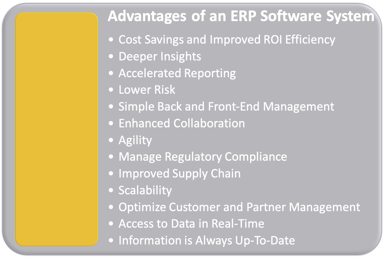 Advantages of ERP