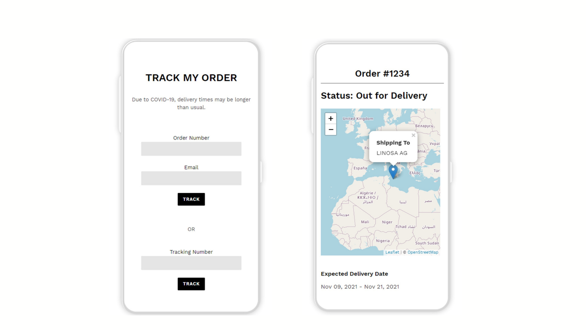 Track order with Tracking More