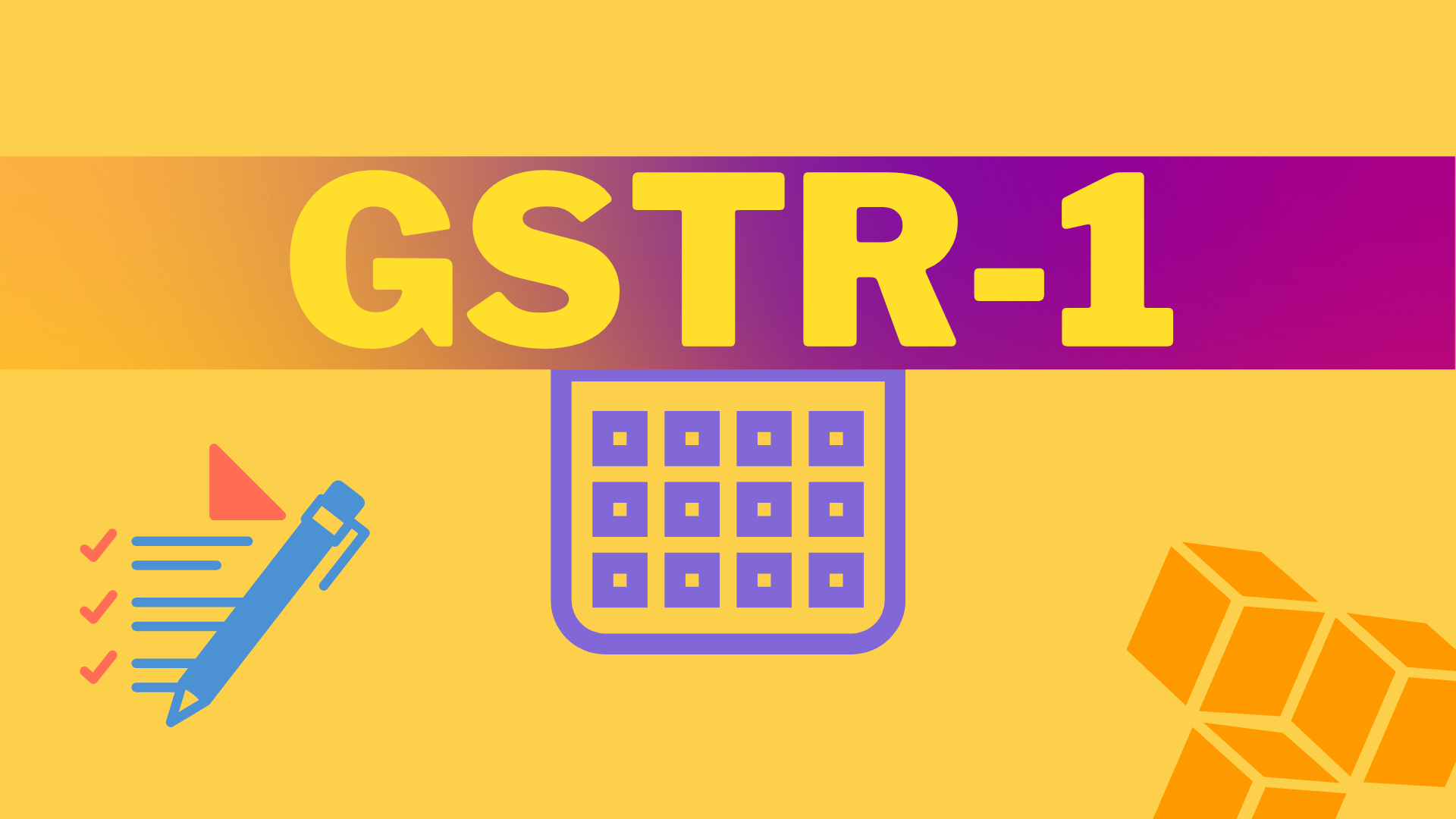 Details on the GSTR 1 Form