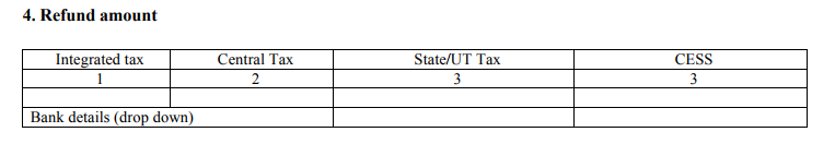 Refund Amount in GSTR 11