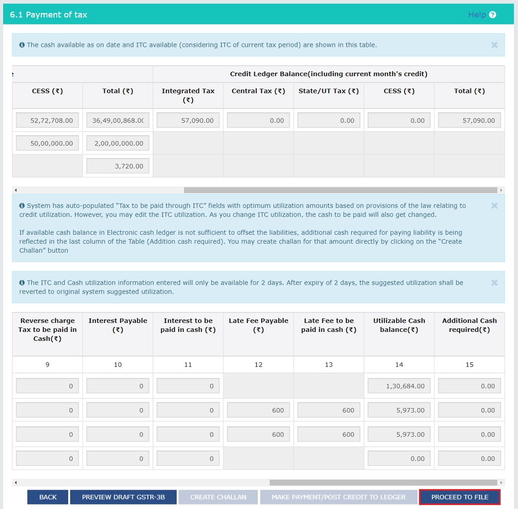 Filing GSTR-3B