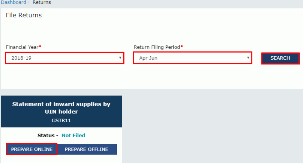 Step 8: Get your GSTR 11 prepared online