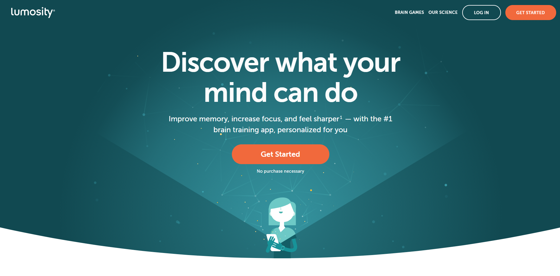 Click-Through Landing Page Example 5: Lumosity