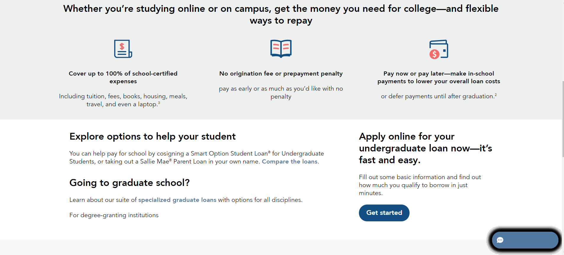 Click-Through Landing Page Example 7: Sallie Mae (Part 2)