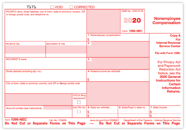 Form 1099 MISC income Copy A