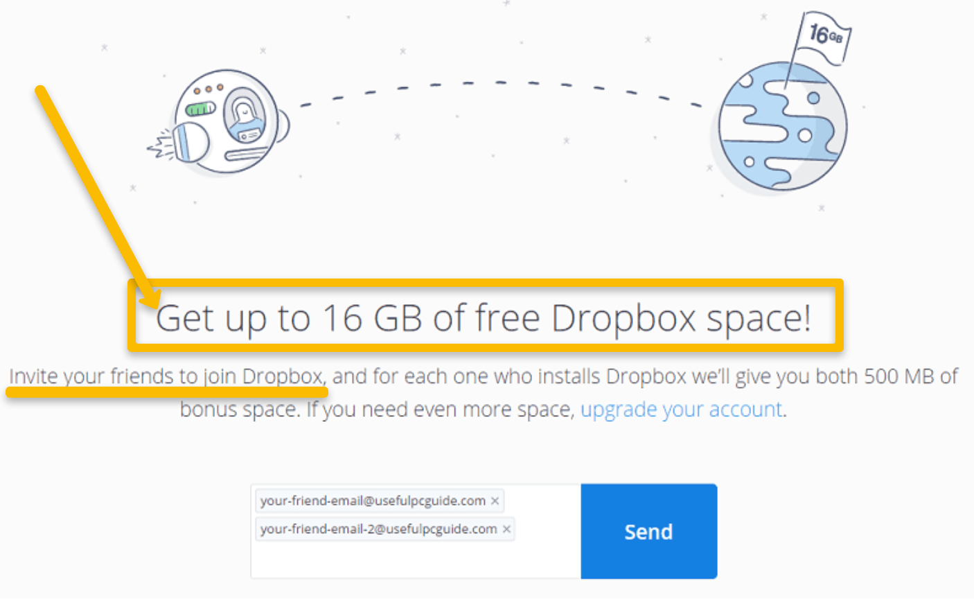 Dropbox Referral Campaign as part of acquisition marketing campaign