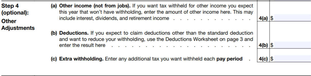 Form W-4 in 2022