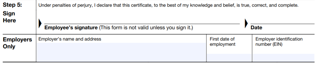 Form W-4 in 2022