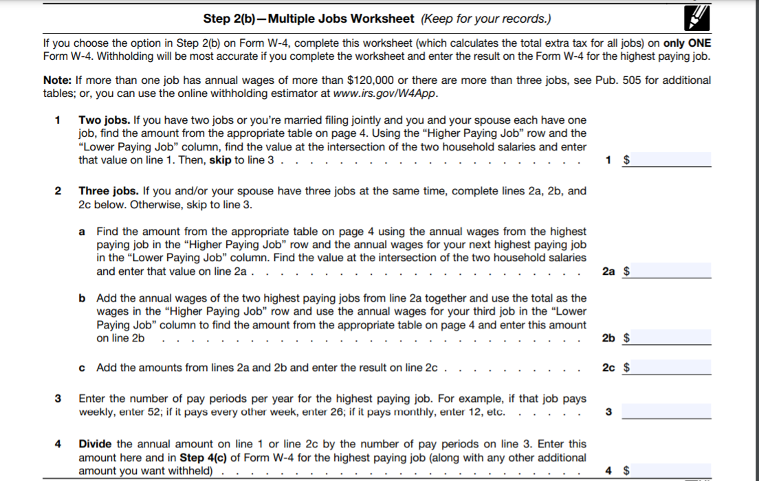 Form W-4 in 2022