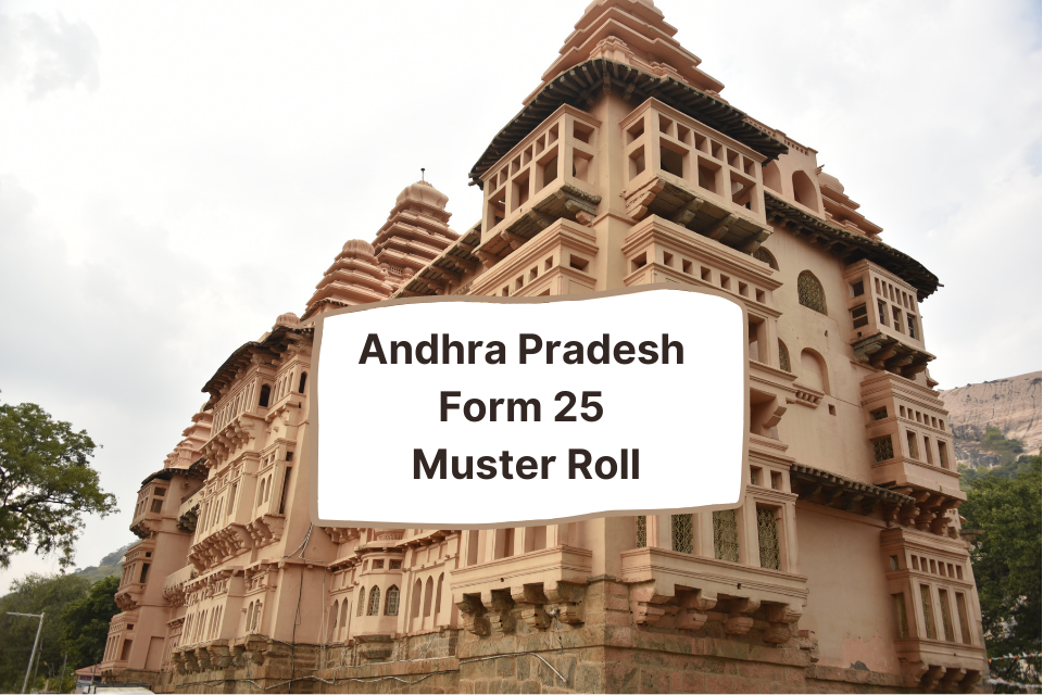 Andhra Pradesh - Form 25 - Muster Roll