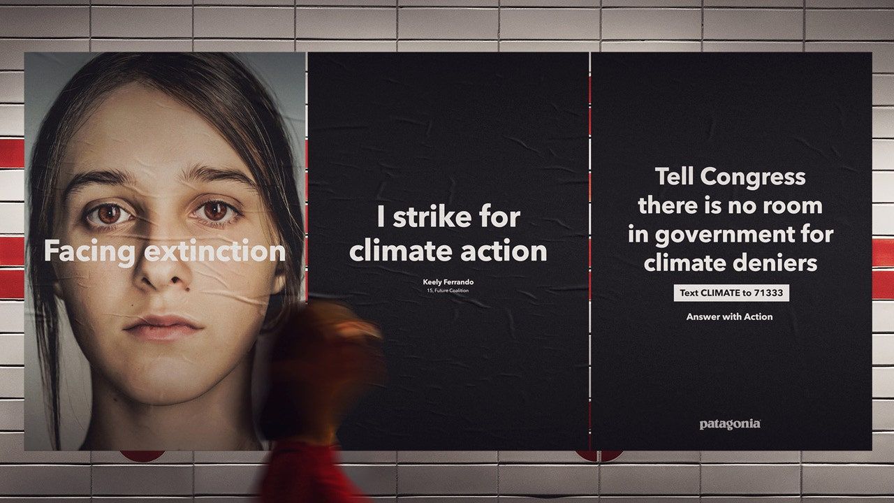 Patagonia speak for climate change campaign