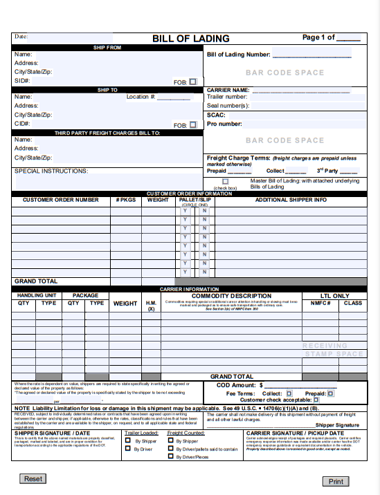 Consignment Invoice Template