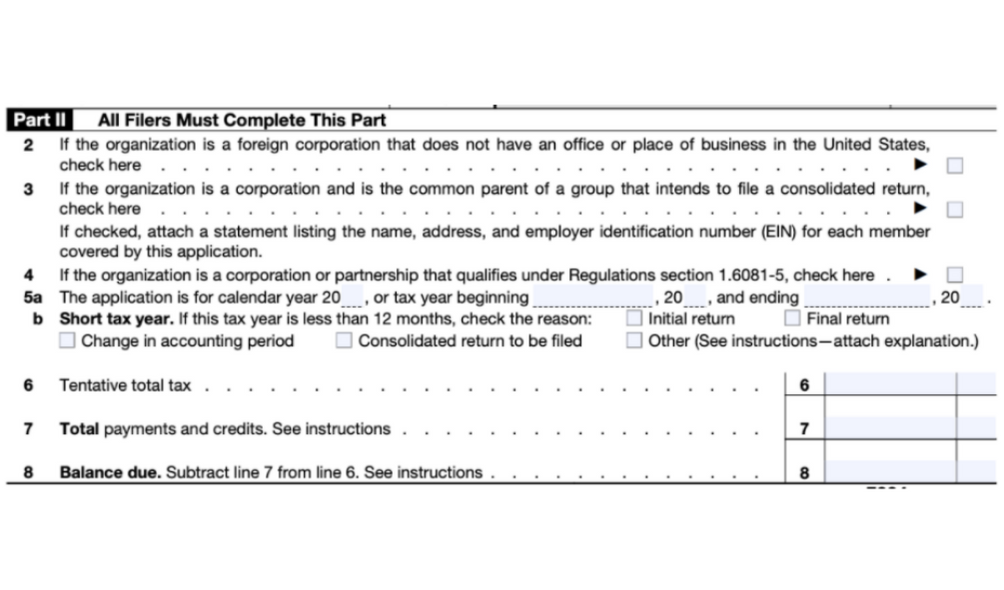 Form 7004 Part 2