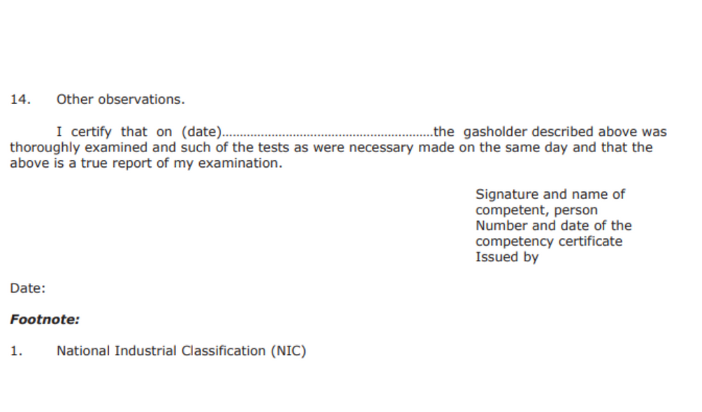 Gujarat factories rules form 11A