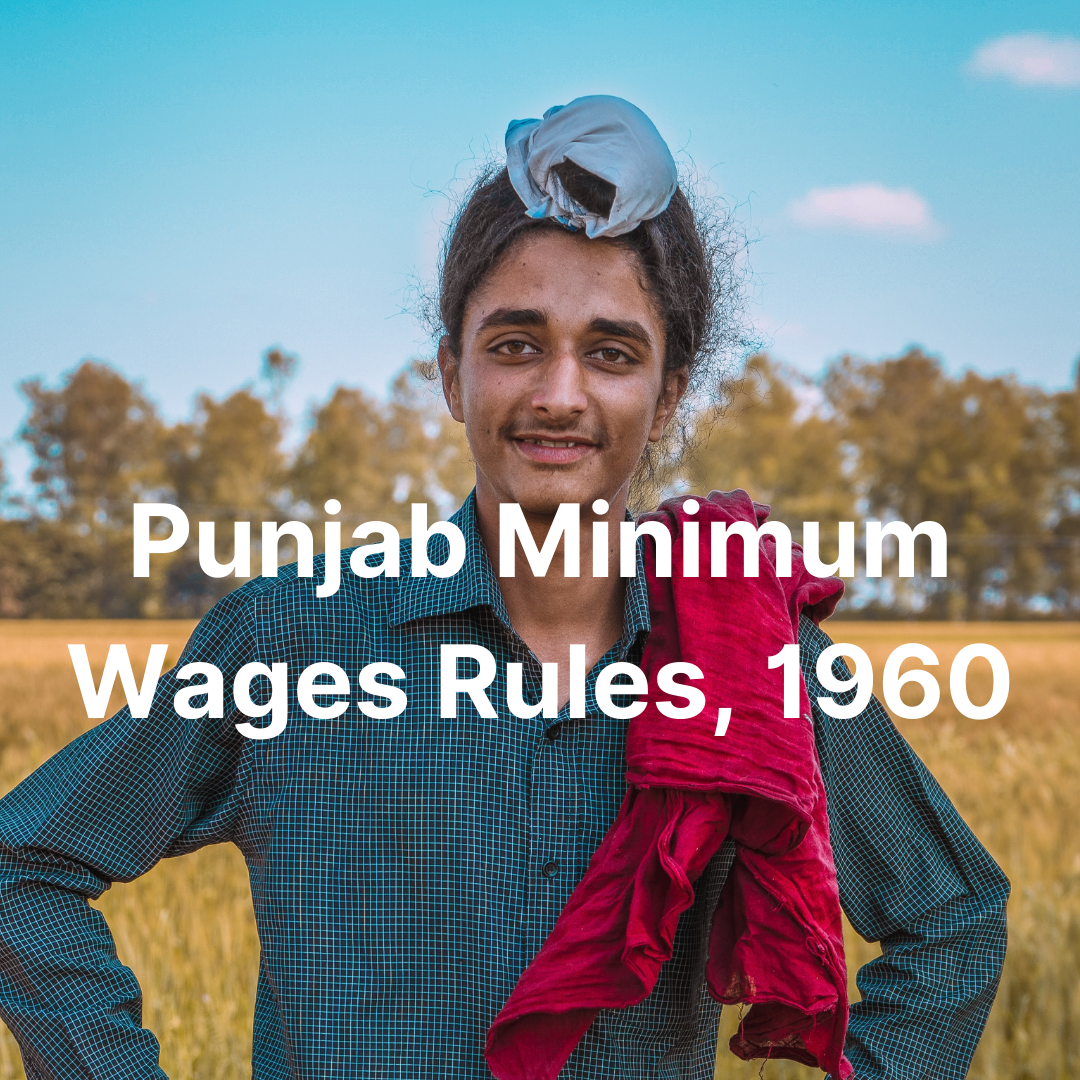 Punjab Minimum Wages Rules, 1960