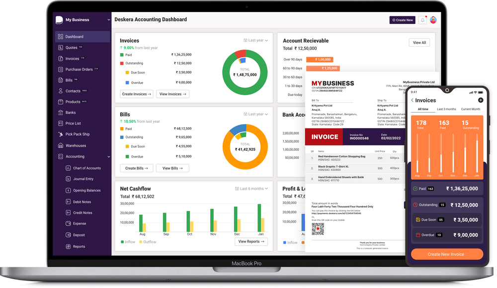 Accounting with Deskera