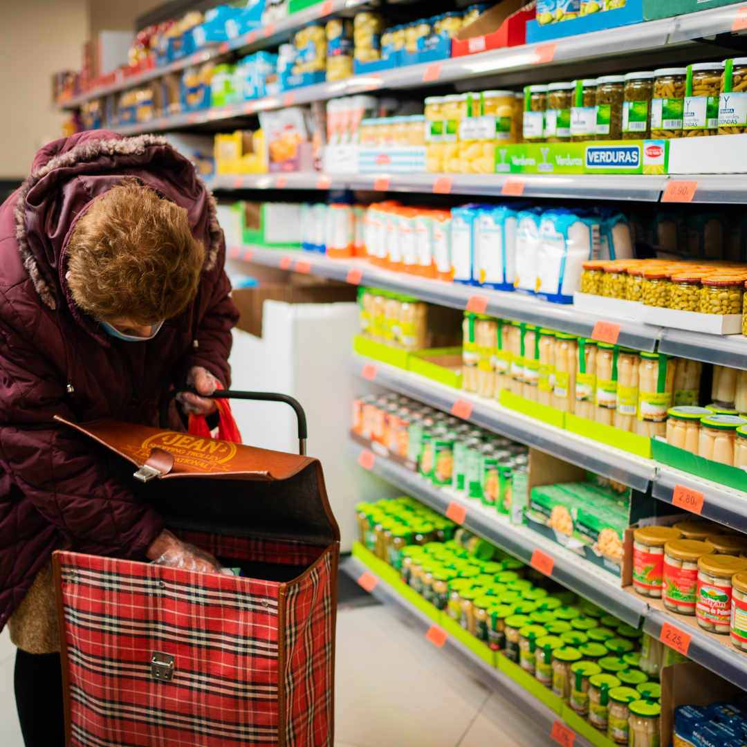 woman shopping at a supermarket