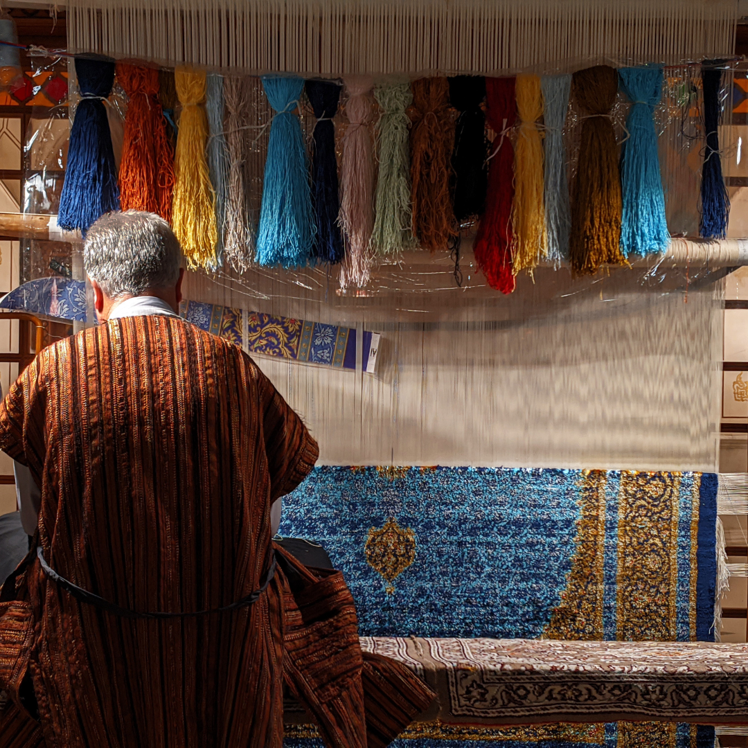 man weaving