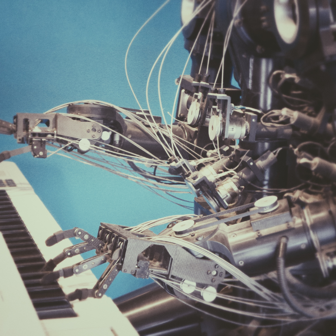 Robot playing piano