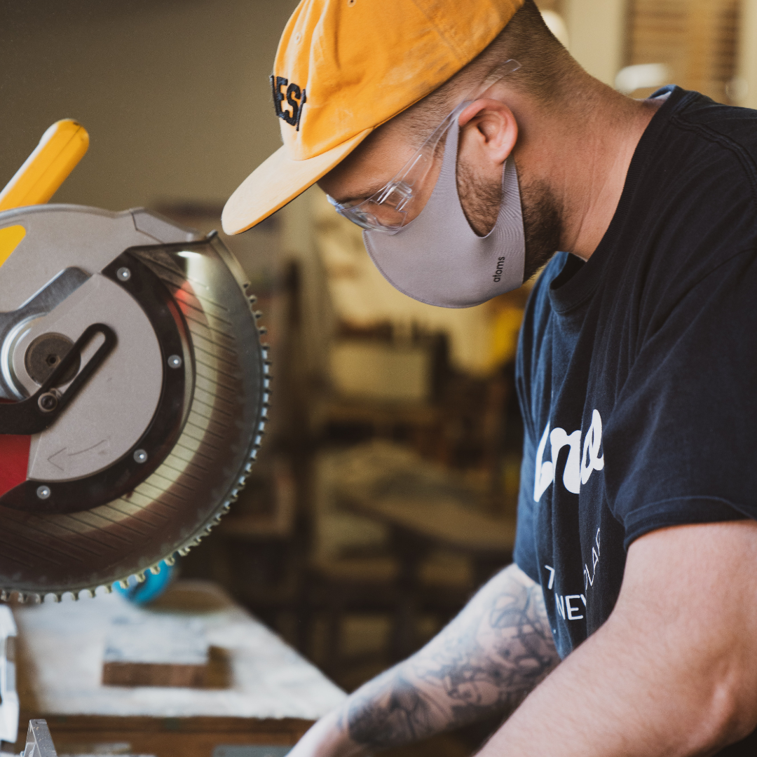 Man in a manufacturing unit