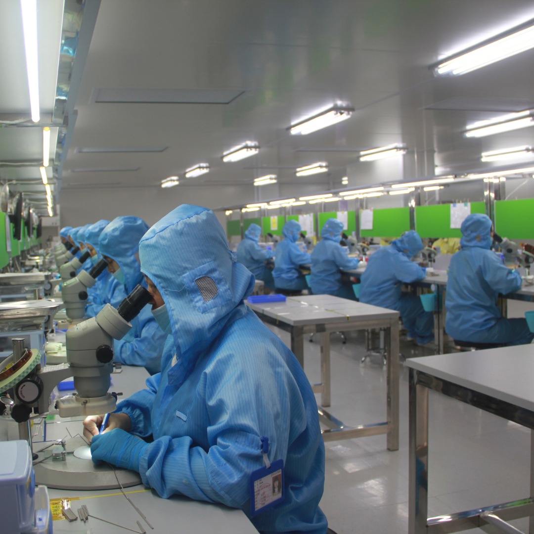 people working in a lab 