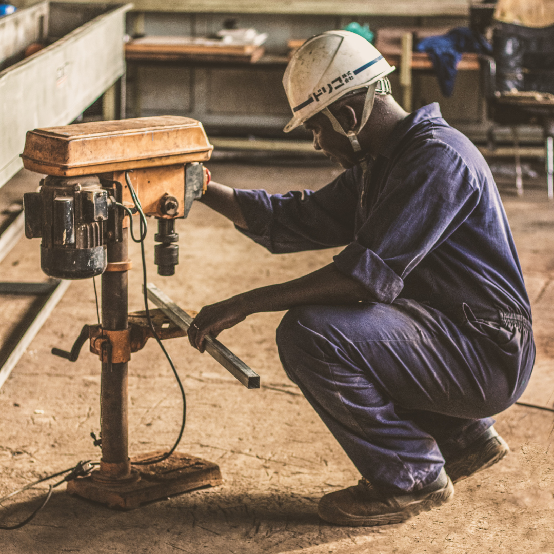 man in a manufacturing unit