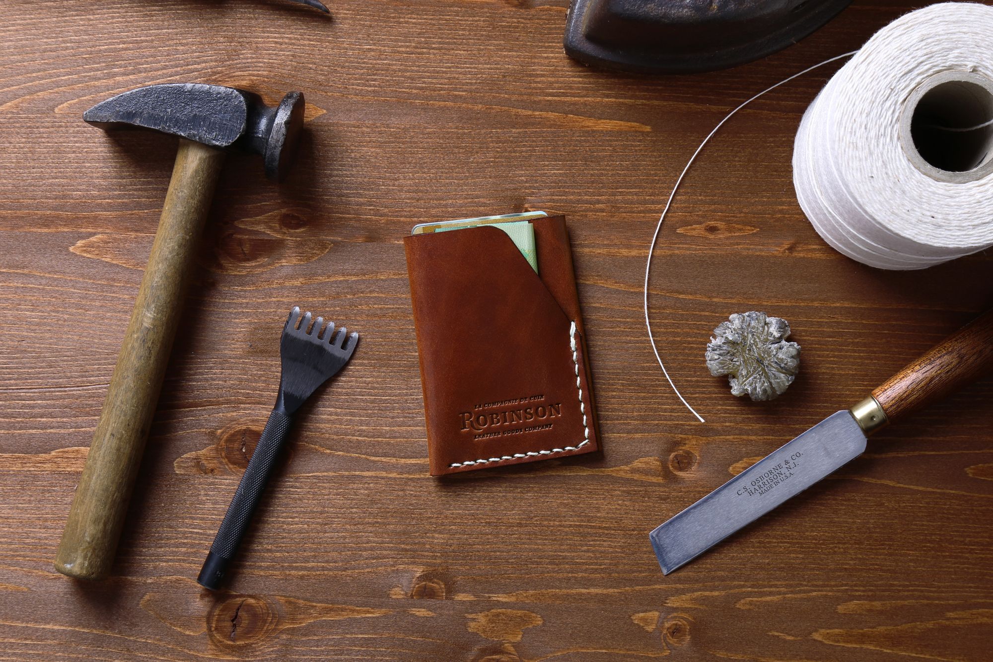 Premium Photo  Natural leather and tools for creating products