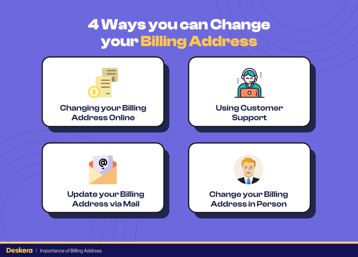 4 Ways You Can Change Your Billing Address