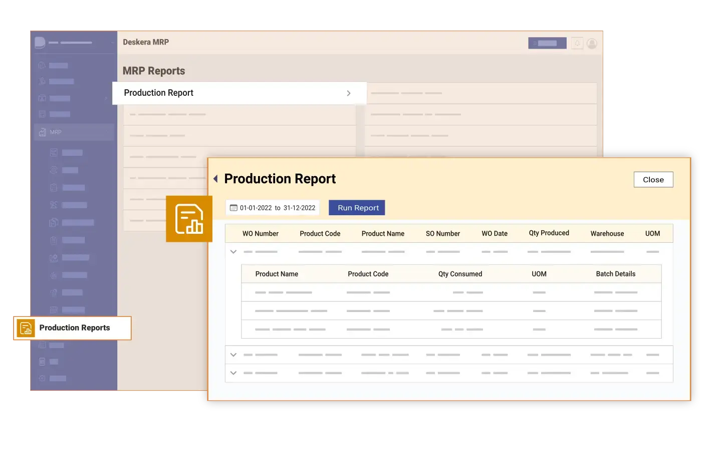 Deskera MRP Helps with Production Reporting