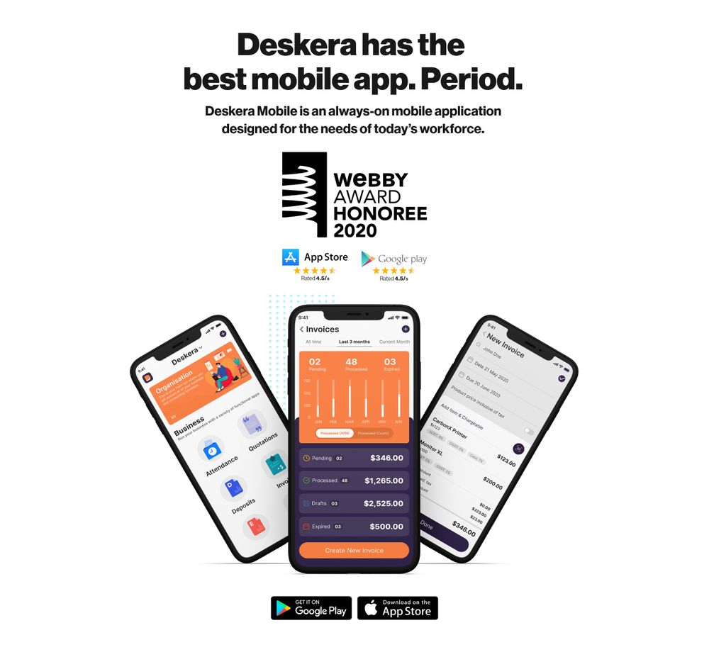Deskera Mobile App- The Only Small Business App You Need