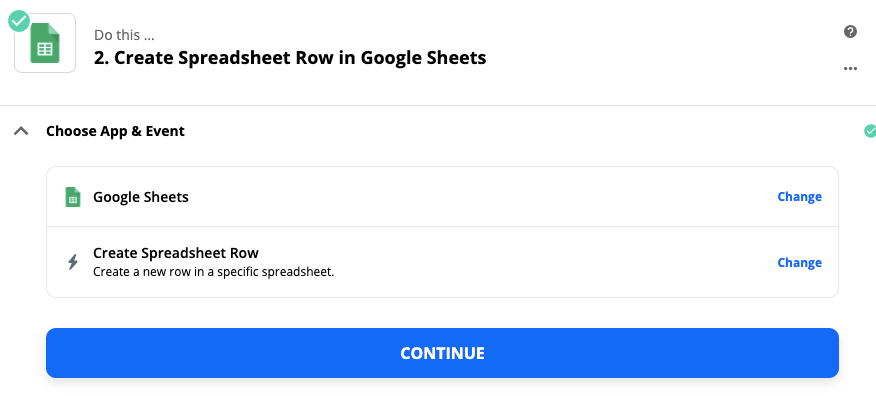Choose the next you need to perform on Spreadsheet.