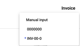 View the document numbering you have added