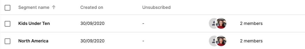 Edit, copy and delete the segments
