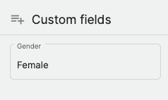 Create a custom field here