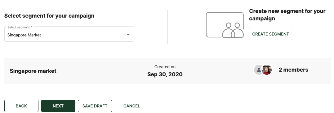 Select the right segment and click Next