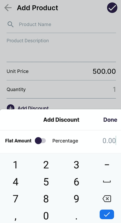 Add flat amount discount or discount in percentage