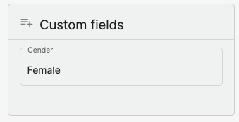 Create a custom field here