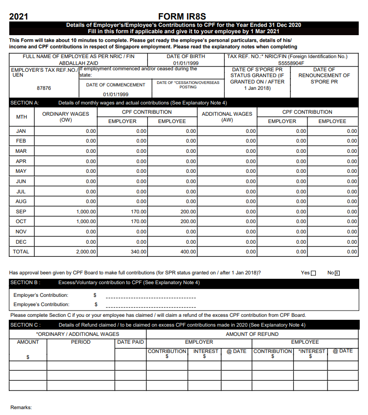 borang b 2018 download