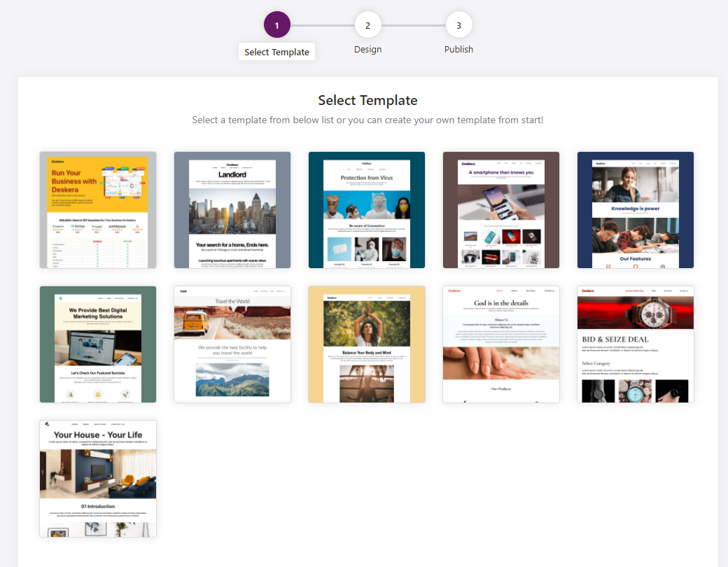 How to use Landing Page Module in Deskera CRM Plus?
